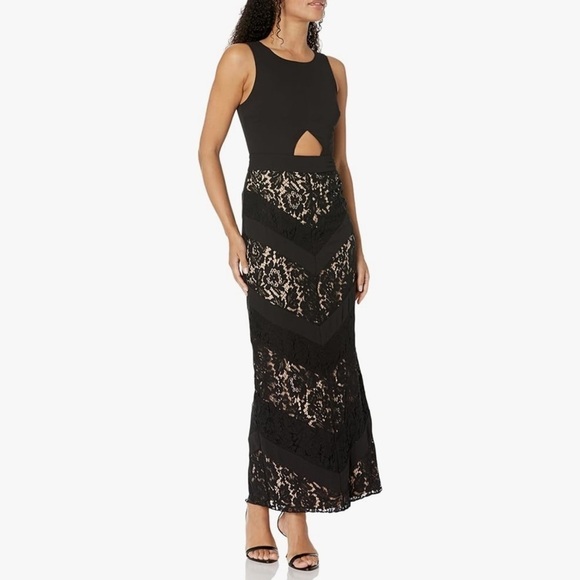 Fame & Partners Gown Womens 6 Floral Taylor Swift Reputation Wedding Glam Prom - Picture 1 of 12